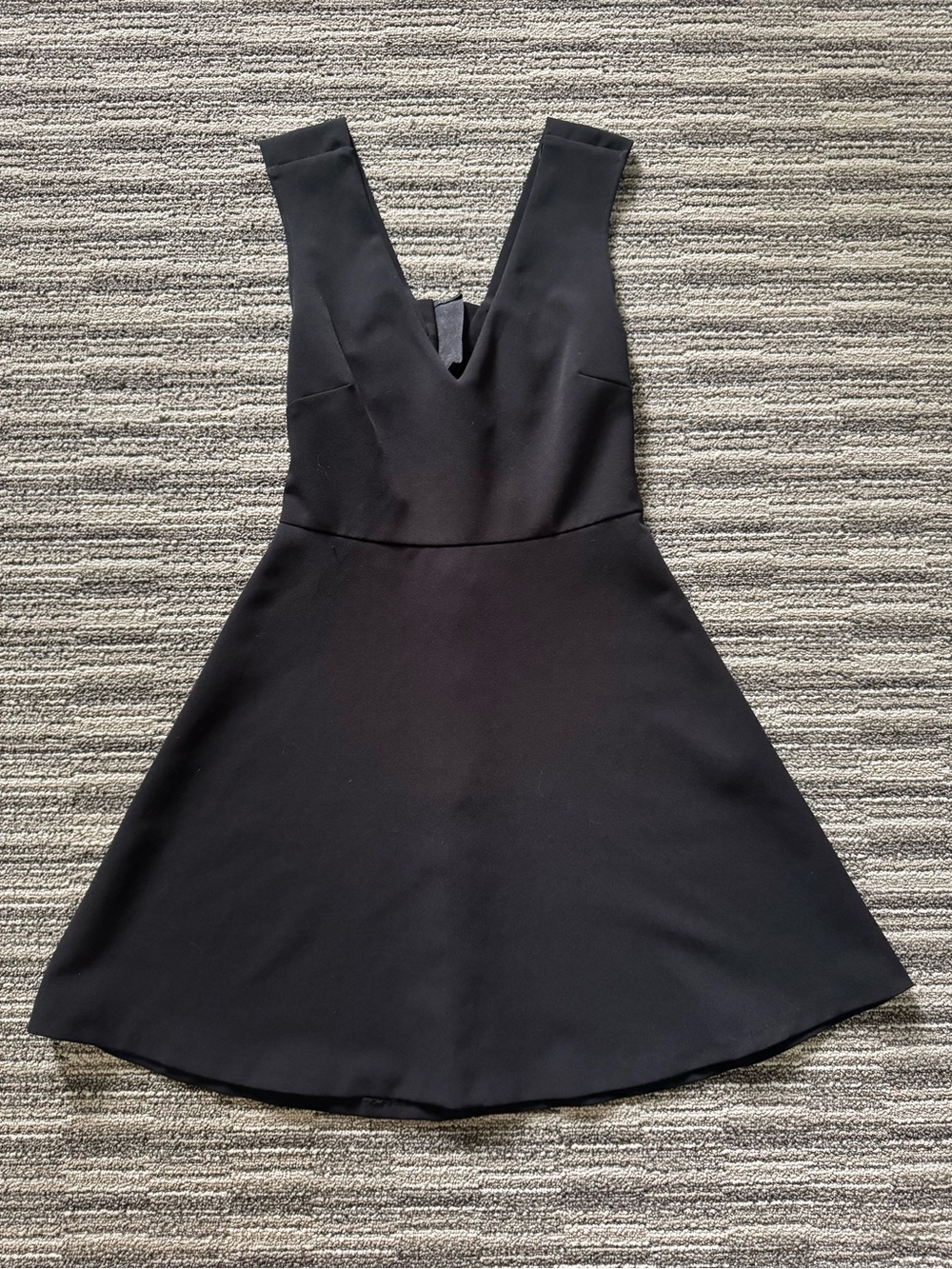 Zara Black V-Neck Mini Dress
